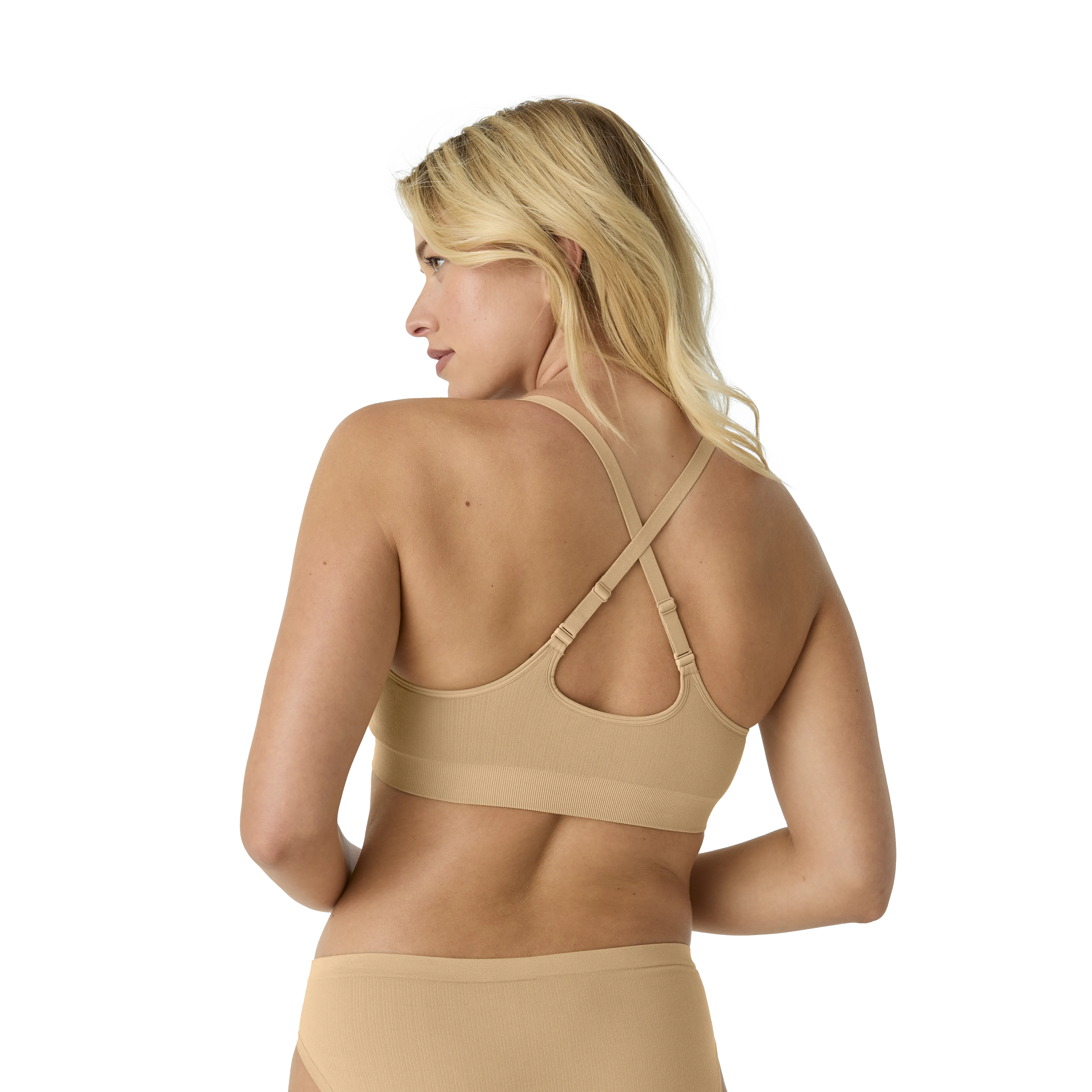 Women's Seamless Scoop Bralette   Full Brief