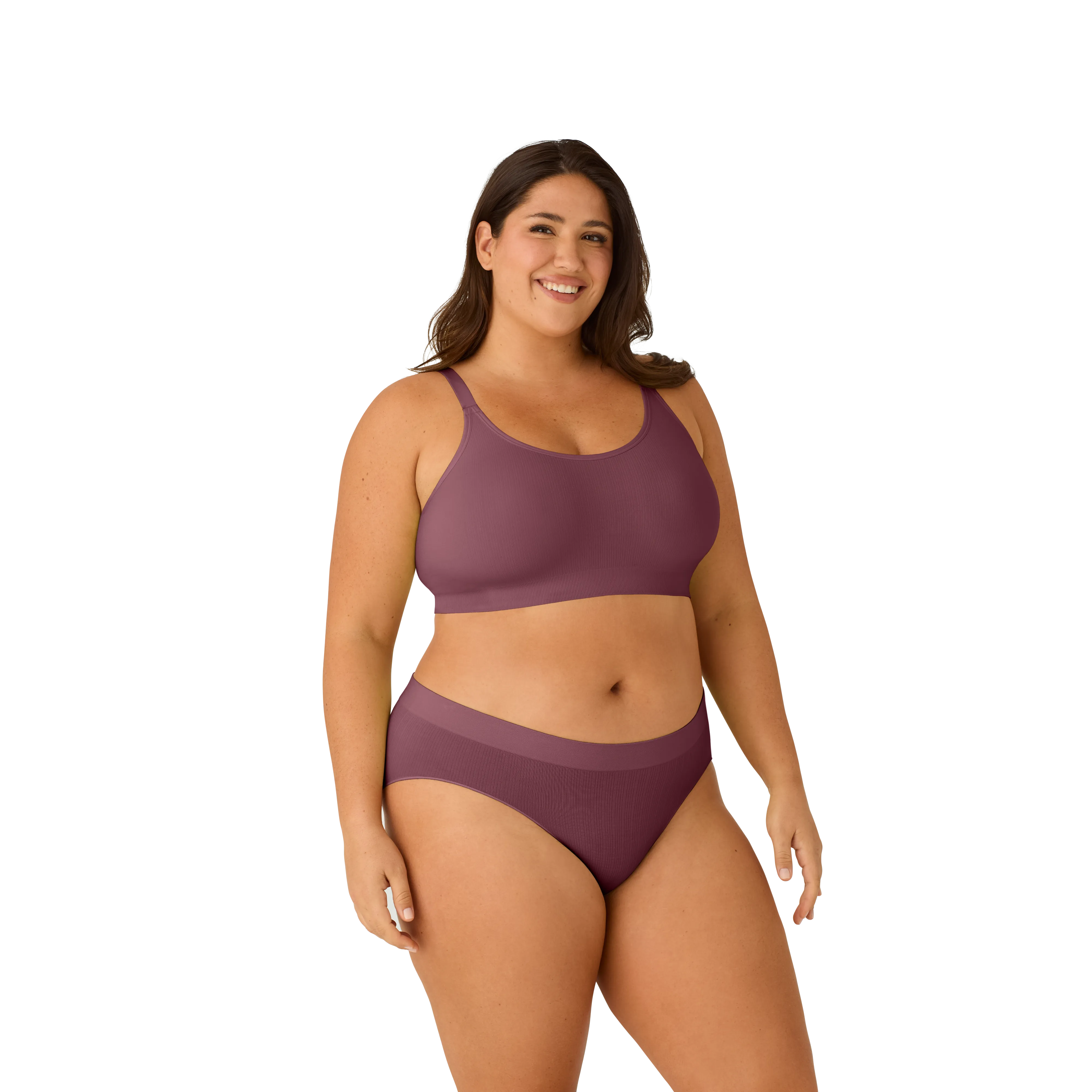 Women's Seamless Scoop Bralette   Full Brief