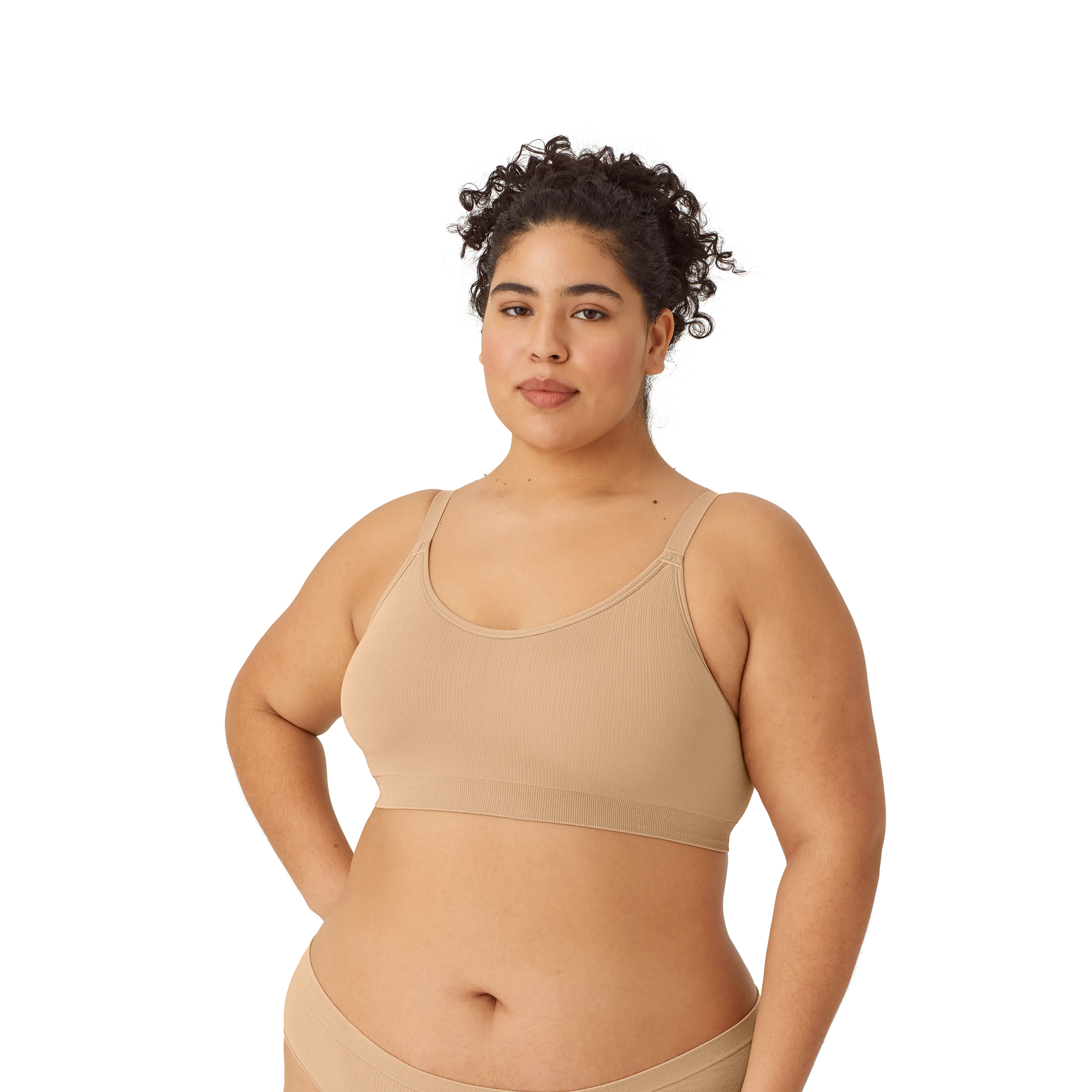 Women's Seamless Scoop Bralette   Full Brief