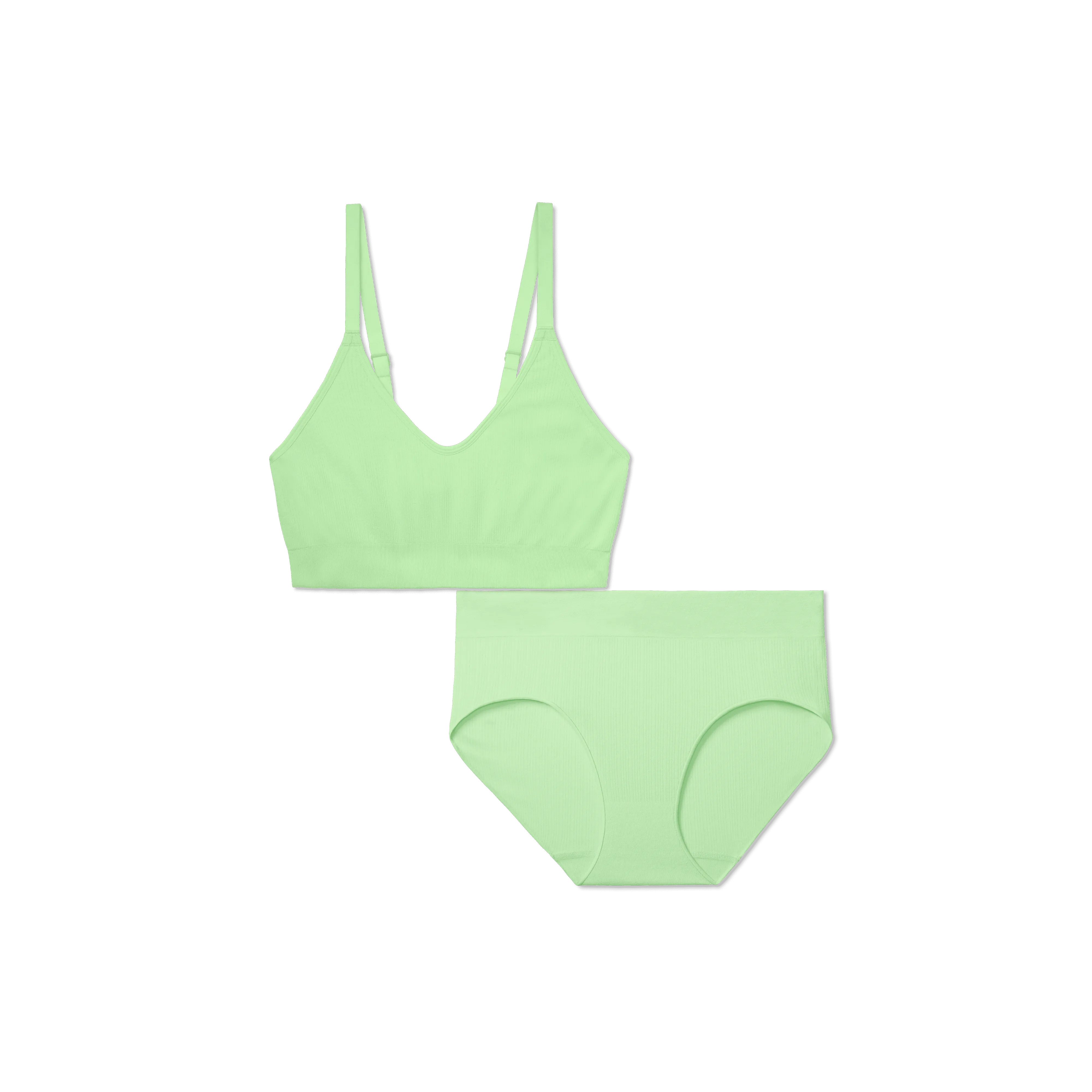Women's Seamless Scoop Bralette   Full Brief
