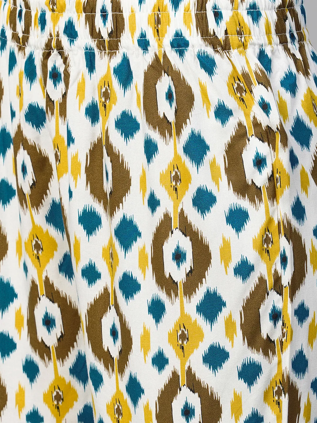 Women's Yellow Viscose Regular Fit Pyjama Suit