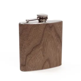 Wooden Flask with Denim Pouch
