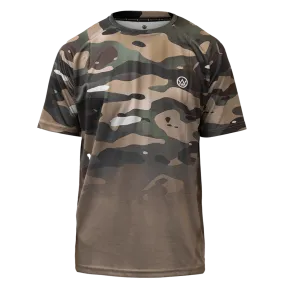 Woodland Camo Short Sleeve MTB Jersey