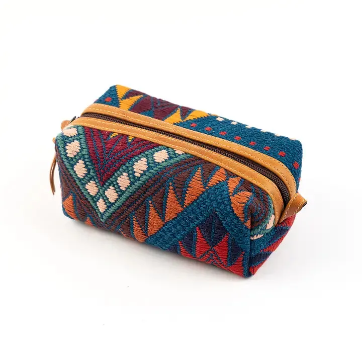 Woven Dopp | Altiplano Handmade | Geometric Travel Cosmetic Case | Pre Order