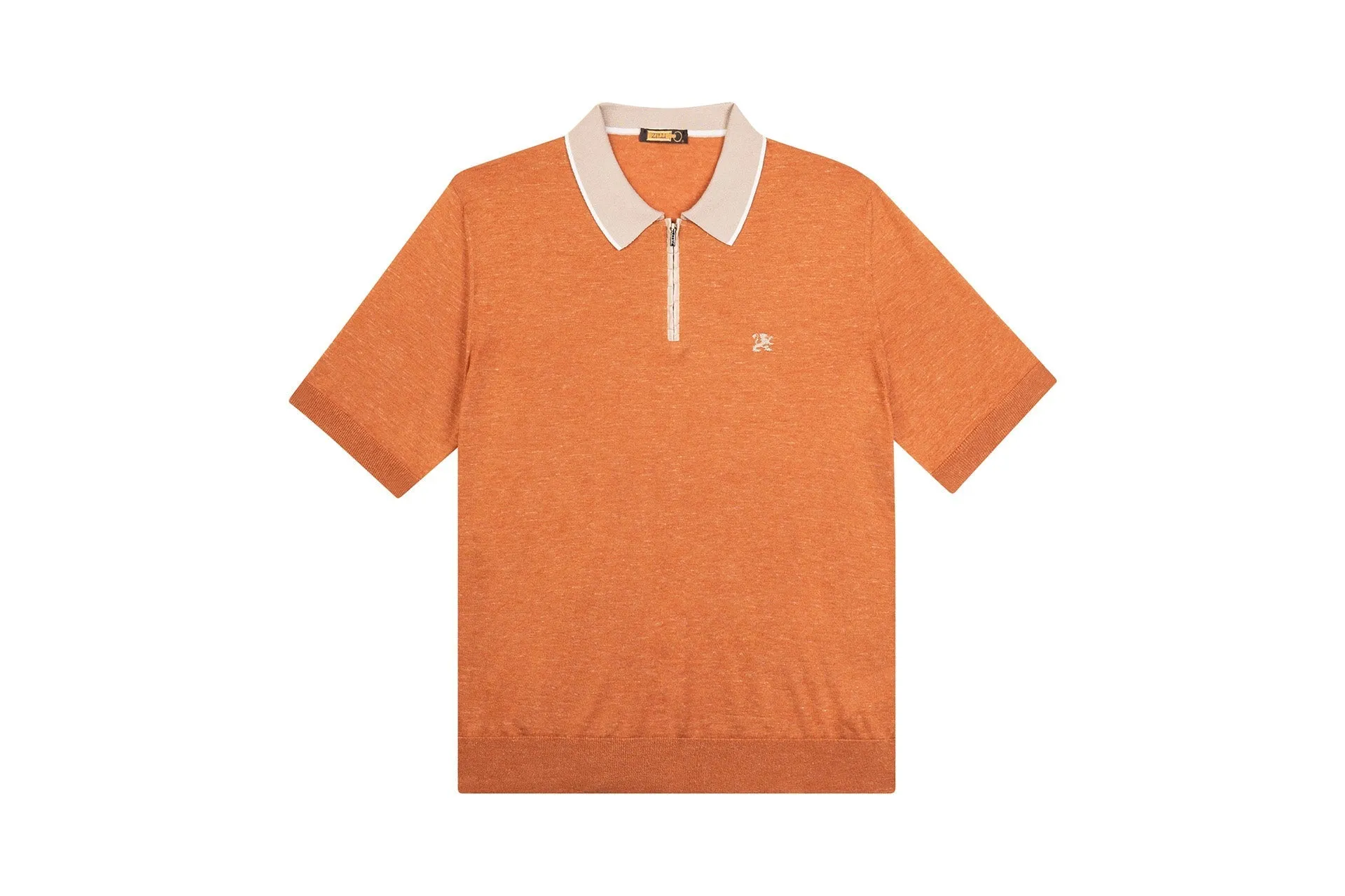 Zilli Ecru Zipped Polo Shirt